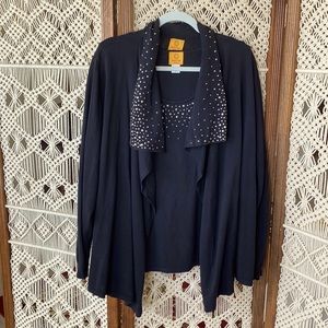 Ruby Rd. beaded sweater set